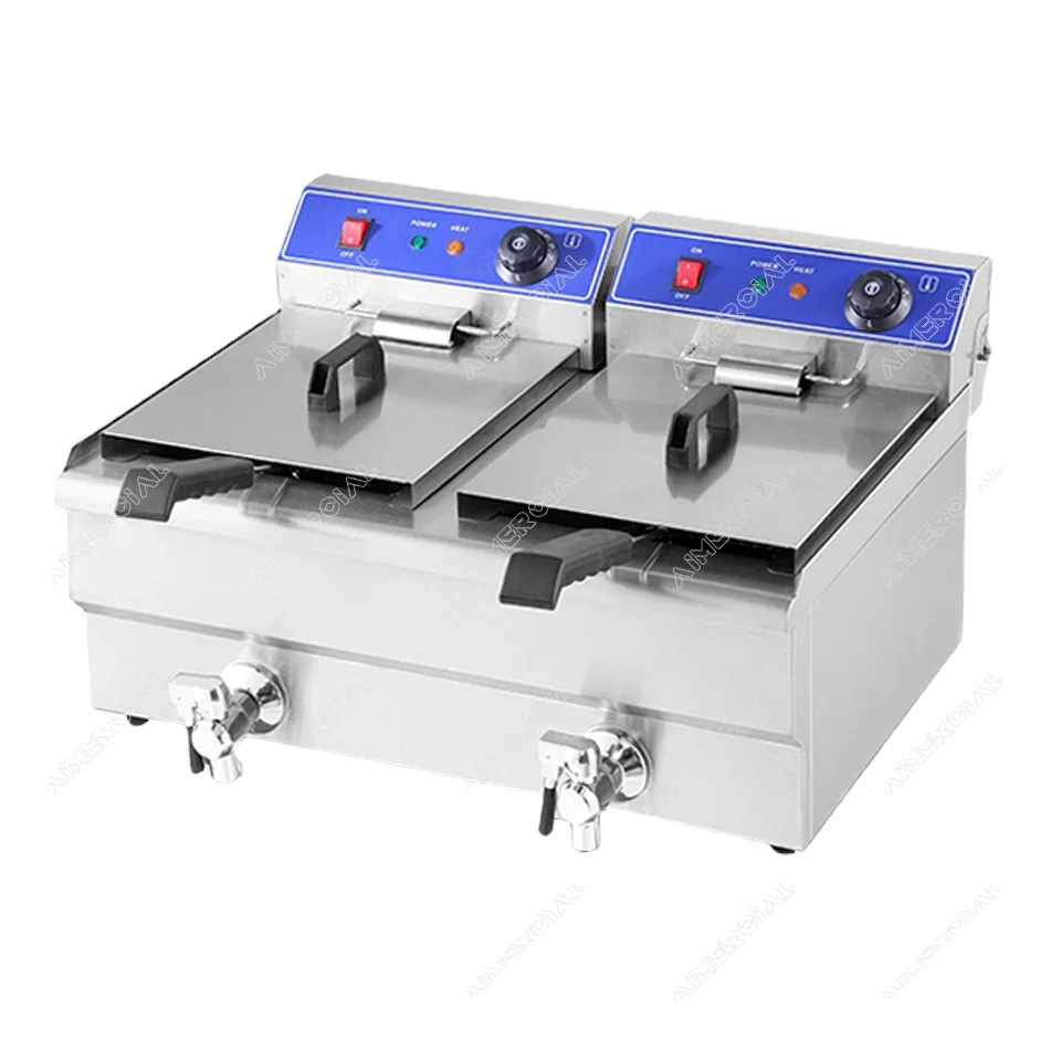 Ef101v Electric Deep-Fried Pot with Constant Temperature and Steel Deep-Fried Pot, Commercial French Fries and Fried Chicken
Ef101v Electric Deep-Fried Pot with Constant Temperature and Steel Deep-Fried Pot, Commercial French Fries and Fried Chicken