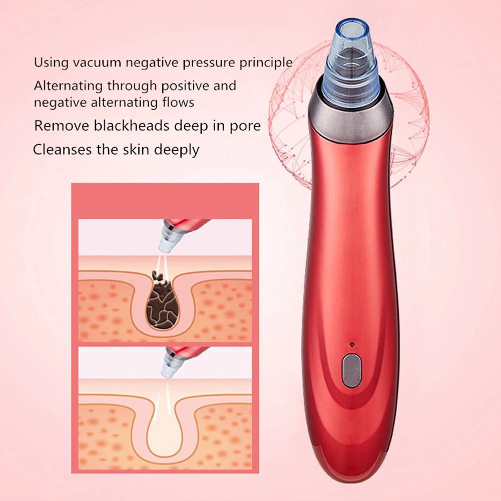 Facial Blackhead Extractor Instrument Vacuum Blackhead Remover Extractor Facial Skin Care Beauty Pore Acne Cleaner
Facial Blackhead Extractor Instrument Vacuum Blackhead Remover Extractor Facial Skin Care Beauty Pore Acne Cleaner
