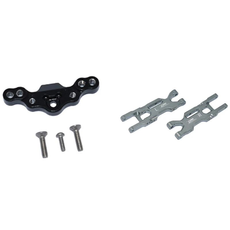 2 Set RC Car Part: 1 Set Metal Rear Lower Swing Arm Suspension Arm & 1 Set Metal Front Upper Tie Rod Fixing Code Mount
2 Set RC Car Part: 1 Set Metal Rear Lower Swing Arm Suspension Arm & 1 Set Metal Front Upper Tie Rod Fixing Code Mount