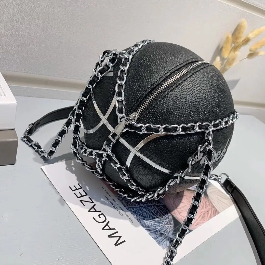 Women Round Bag Basketball Purse Luggage Chain Shoulder Bag Package Purses Female Crossbody Bag Luxury Designer Clutch Handbags
Women Round Bag Basketball Purse Luggage Chain Shoulder Bag Package Purses Female Crossbody Bag Luxury Designer Clutch Handbags