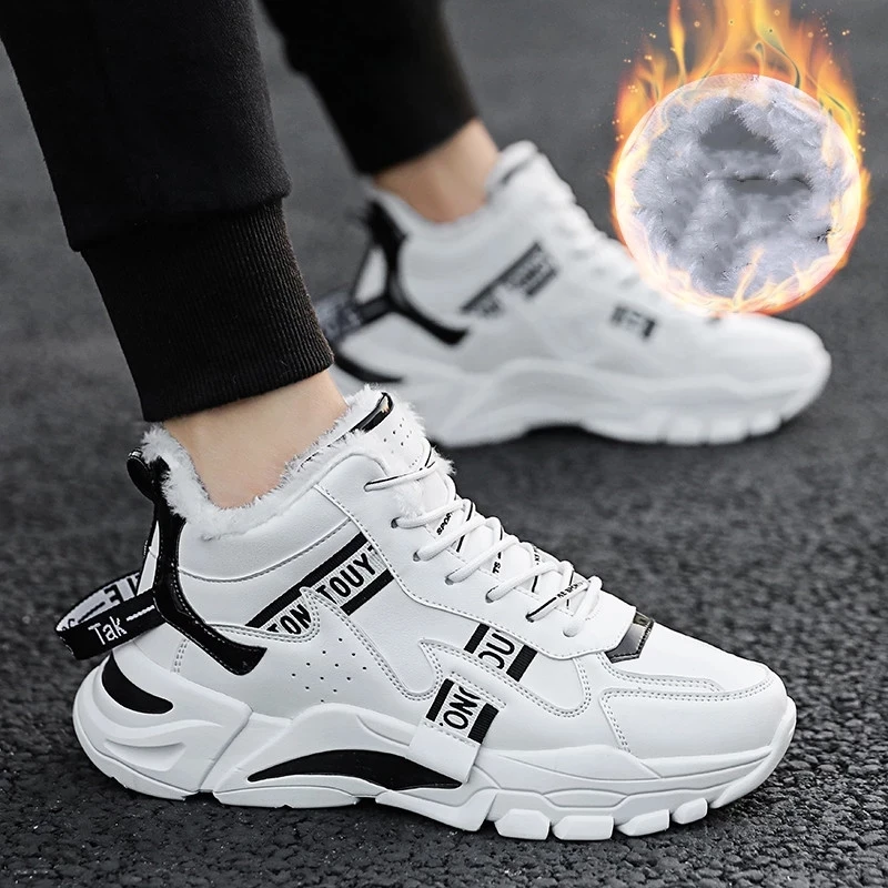 Winter Men's Boots Fashion Thick Bottom Non-slip Warm Winter Shoes For Men Fur Warm Ankle Snow Boots Footwear Male Sneakers
Winter Men's Boots Fashion Thick Bottom Non-slip Warm Winter Shoes For Men Fur Warm Ankle Snow Boots Footwear Male Sneakers