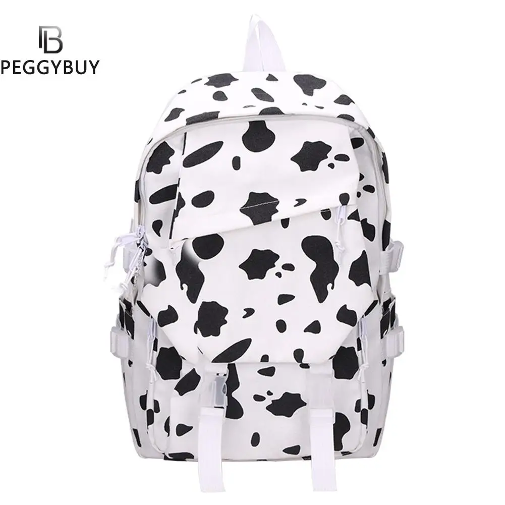 Повседневные вместительные школьные ранцы для девочек, Холщовый дорожный женский рюкзак для покупок, ранец из воловьей кожи с принтом зебр... 
Повседневные вместительные школьные ранцы для девочек, Холщовый дорожный женский рюкзак для покупок, ранец из воловьей кожи с принтом зебр...