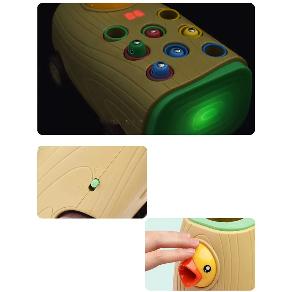 1 Set Woodpecker Bird Eating Worm Insects Toys Music Light Wooden Durable Magnetic | Игрушки и хобби
