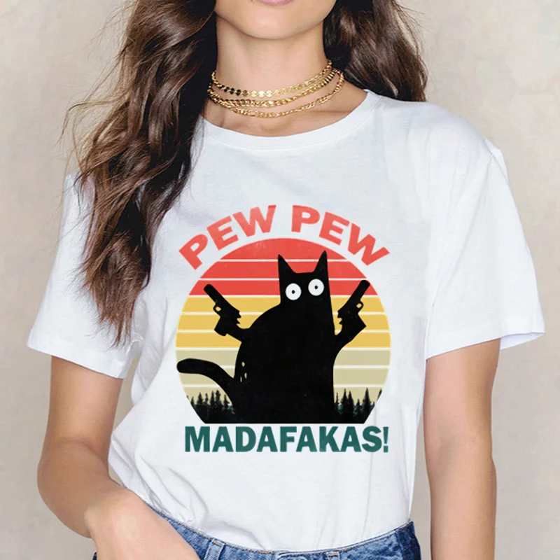 Pew Pew Madafakas T Shirts Women's T-shirt Short Sleeve Female Tops Tees Harajuku Vintage
Pew Pew Madafakas T Shirts Women's T-shirt Short Sleeve Female Tops Tees Harajuku Vintage