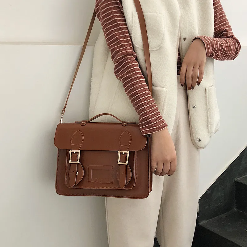 Korean vintage Women handbag preppy style female shoulder bag pu leather ladies Totes girl messenger bags
Korean vintage Women handbag preppy style female shoulder bag pu leather ladies Totes girl messenger bags