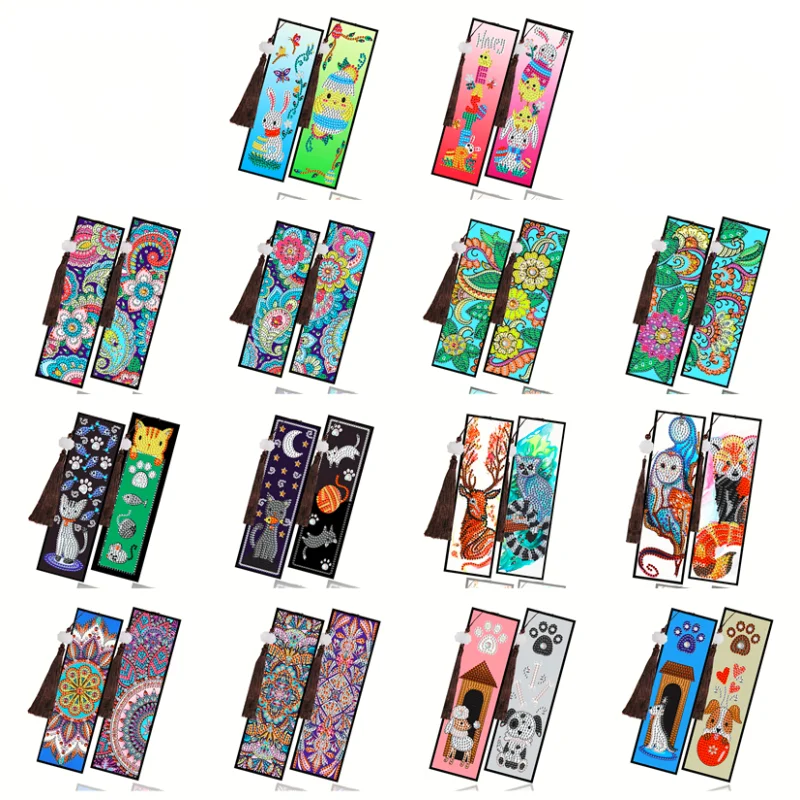 2Pcs DIY Cartoon Diamond Painting Bookmarks Easter Rhinestones Embroidery Mosaic Tassel Book Marks Flowers Cross Stitch Gifts
2Pcs DIY Cartoon Diamond Painting Bookmarks Easter Rhinestones Embroidery Mosaic Tassel Book Marks Flowers Cross Stitch Gifts