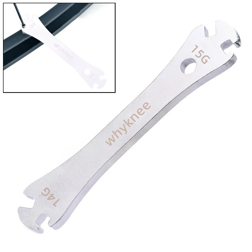 Bicycle Wheel Spoke Wrench Stainless Steel Spoke Tightening Correction Repair Wire Wrench For 14/15g Spokes Bike Repair Tool
Bicycle Wheel Spoke Wrench Stainless Steel Spoke Tightening Correction Repair Wire Wrench For 14/15g Spokes Bike Repair Tool