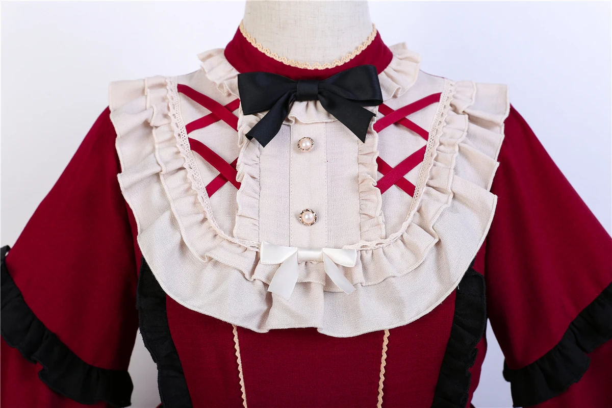 Japanese Gothic Kawaii New Year Dress Women Lolita Lace Princess Maid Cosplay Vintage Christmas Cute Ruffle Party Pink Dresses
Japanese Gothic Kawaii New Year Dress Women Lolita Lace Princess Maid Cosplay Vintage Christmas Cute Ruffle Party Pink Dresses