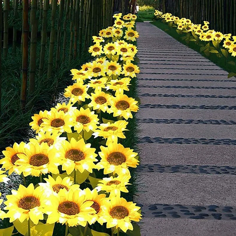 Led Solar Sunflower Flower Light Outdoor Waterproof Garden Decoration Light for Garden Lawn Decoration
Led Solar Sunflower Flower Light Outdoor Waterproof Garden Decoration Light for Garden Lawn Decoration