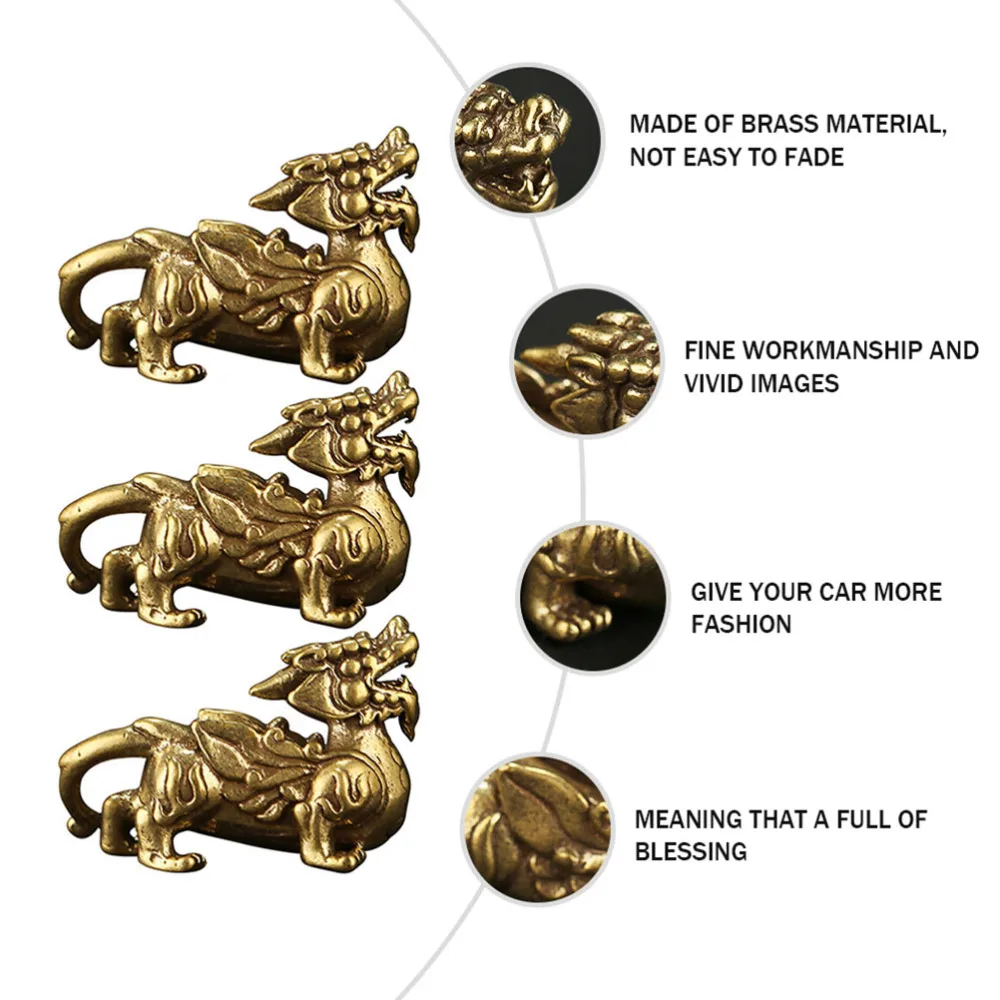 3PCS Brass Pi Xiu Decoration Vivid Lifelike Brass Pi Xiu Retro Brass Pi Xiu 
3PCS Brass Pi Xiu Decoration Vivid Lifelike Brass Pi Xiu Retro Brass Pi Xiu