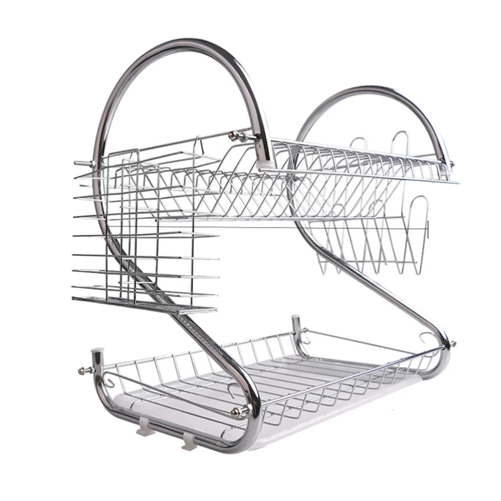 1 Pc Stainless Steel Kitchen Storage Shelf Multifunctional Dish Drain Rack Kitchen Utensil Holder Cup Holder and Dish Drainer fo
1 Pc Stainless Steel Kitchen Storage Shelf Multifunctional Dish Drain Rack Kitchen Utensil Holder Cup Holder and Dish Drainer fo