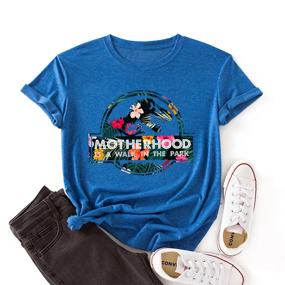 Plus Size S-3XL Women T-shirt Cute Dinosaur Flower Print Tees Summer Short Sleeve Cotton Funny Tops Casual O Neck Female Tshirt
Plus Size S-3XL Women T-shirt Cute Dinosaur Flower Print Tees Summer Short Sleeve Cotton Funny Tops Casual O Neck Female Tshirt