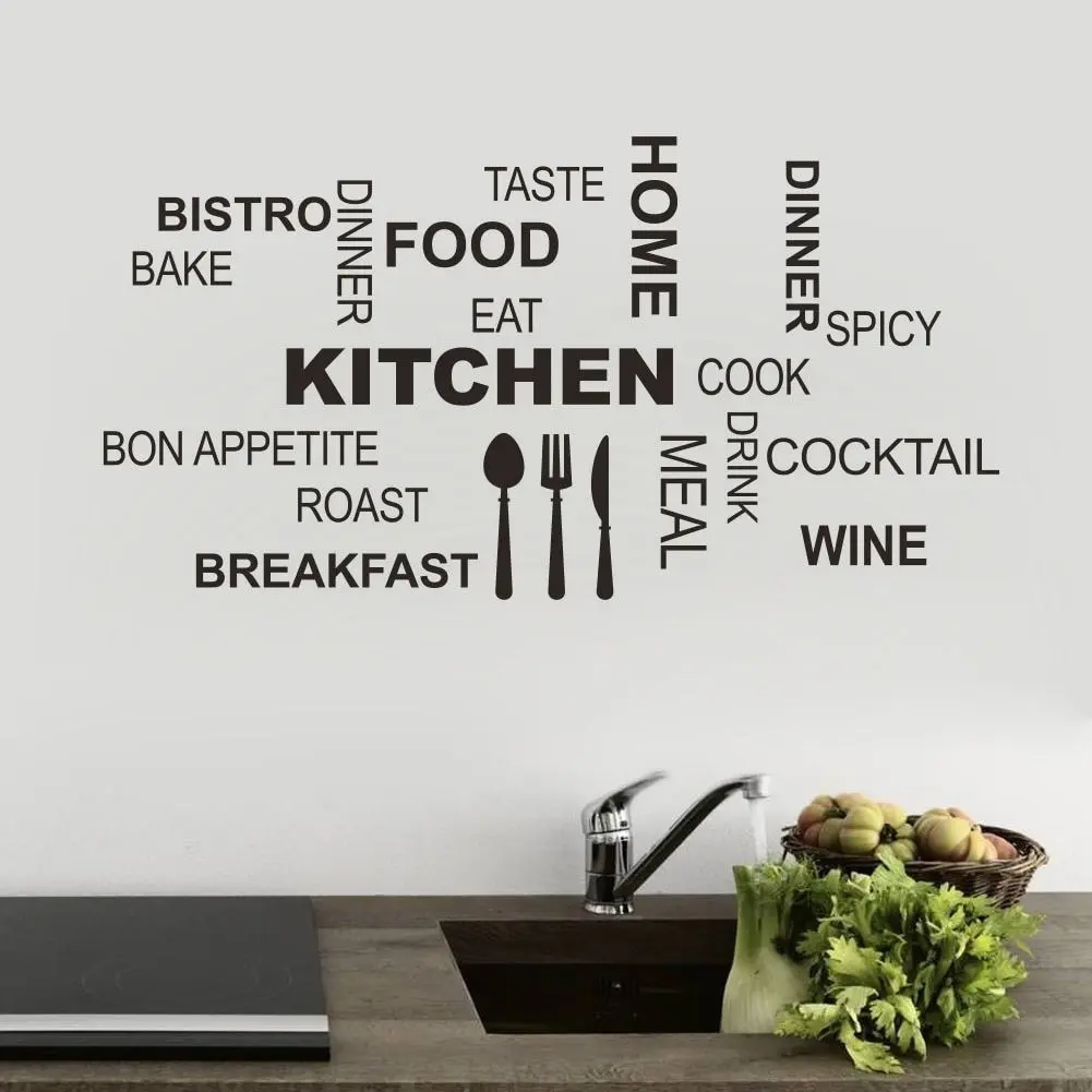 1PC 2021 New Hot Sale English Letters Kitchen Living Room Bedroom Wall Stickers PVC Removable Home Decor DIY Wall Art Mural
1PC 2021 New Hot Sale English Letters Kitchen Living Room Bedroom Wall Stickers PVC Removable Home Decor DIY Wall Art Mural