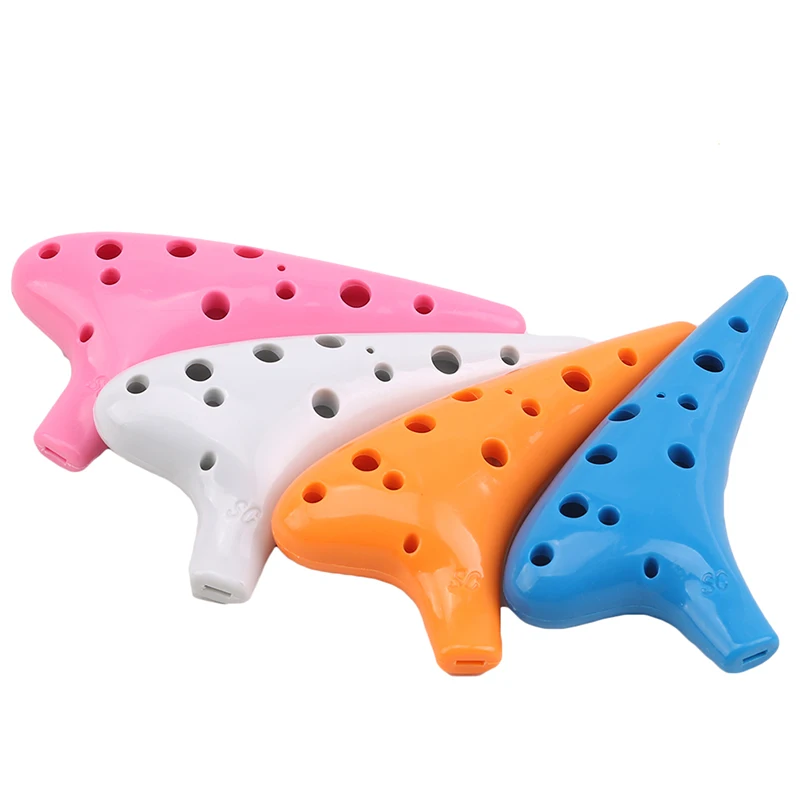 12 отверстий, пластиковая канавка Ocarina, альт, противоударный детский музыкальный инструмент для начинающих
12 отверстий, пластиковая канавка Ocarina, альт, противоударный детский музыкальный инструмент для начинающих
