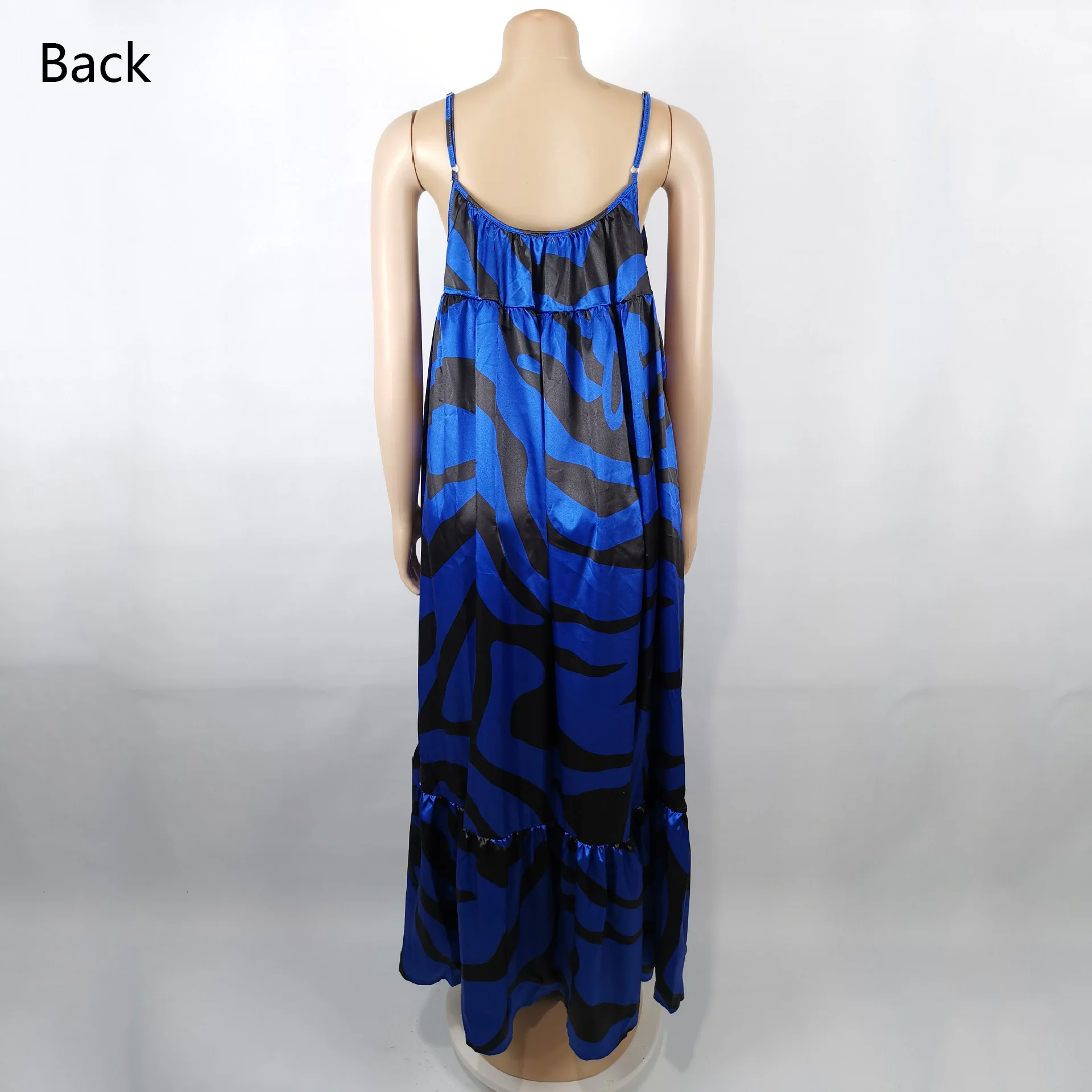 Women Spaghetti Strap Dress Blue Printed Sexy Loose Floor Length Straight For Evening Night Party Club Vestidos Mujer 2021 New
Women Spaghetti Strap Dress Blue Printed Sexy Loose Floor Length Straight For Evening Night Party Club Vestidos Mujer 2021 New