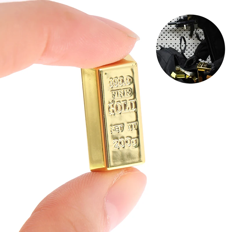 1PC Doll Miniature Golden Brick Dolls House Accessories Bullion Gold Brick Accessories For 1/6 Dolls/Doll House
1PC Doll Miniature Golden Brick Dolls House Accessories Bullion Gold Brick Accessories For 1/6 Dolls/Doll House