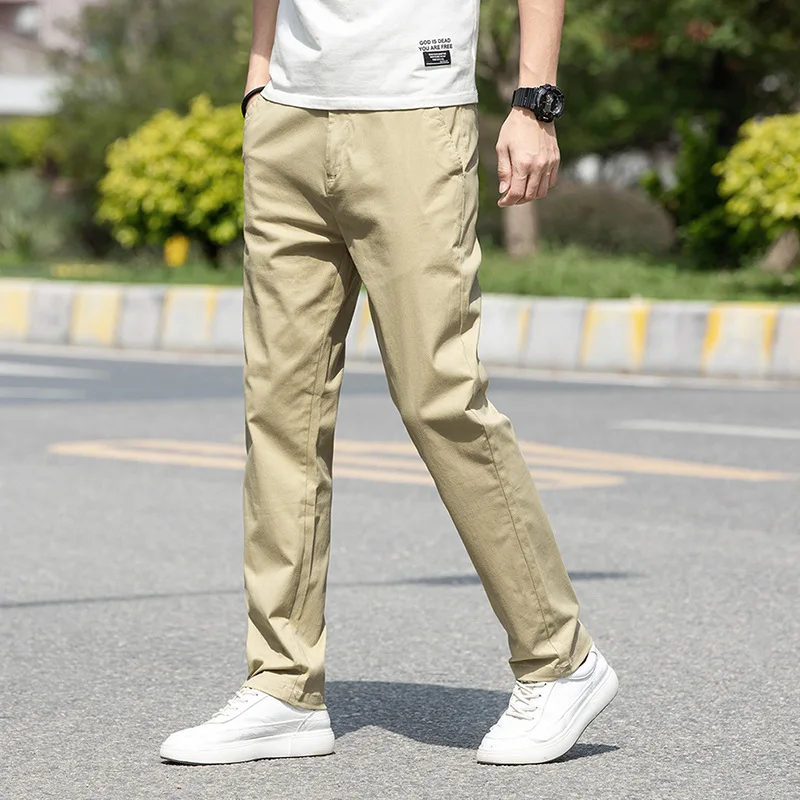 Spring and summer men's casual pants straight loose Summer Cotton thin 2021 spring and autumn new men's long pants for work
Spring and summer men's casual pants straight loose Summer Cotton thin 2021 spring and autumn new men's long pants for work