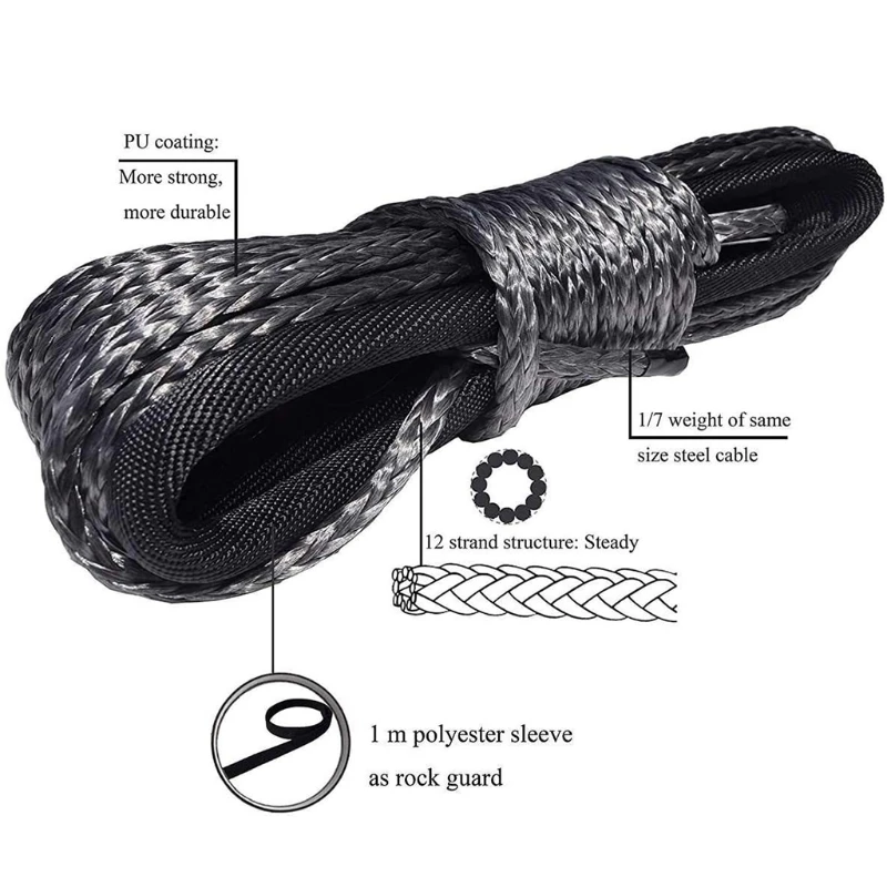 High Quality Synthetic Winch Rope Motorcycle Tied Band Thicken Bungee Strap with Double Hooks for Trailer
High Quality Synthetic Winch Rope Motorcycle Tied Band Thicken Bungee Strap with Double Hooks for Trailer