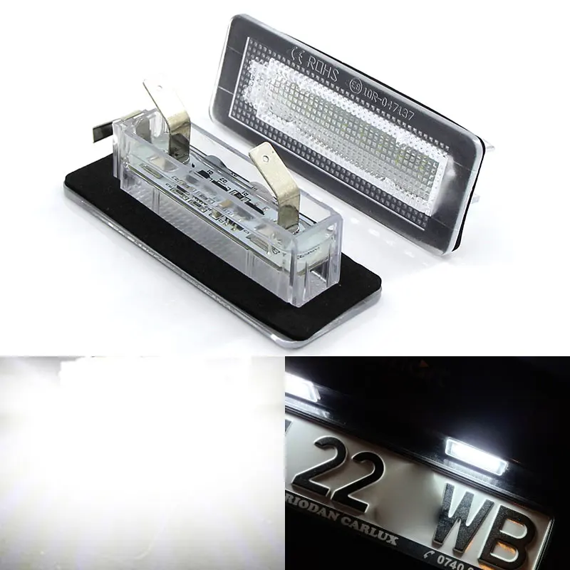 2 шт. CANbus 18 SMD СВЕТОДИОДНЫЙ номерной знак Светильник лампы ошибок для Benz Smart Fortwo