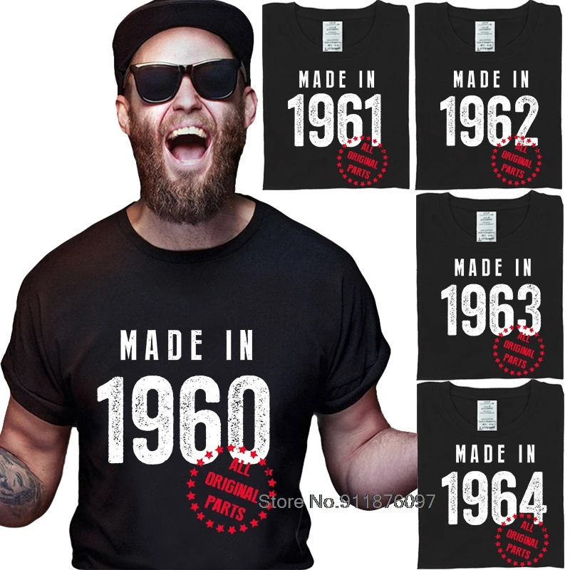 T-Shirt Man Cotton Summer Big Size Cool Streetwear Really Funny T Shirts 1960 1961 1962 1963 1964 Dad Short Sleeve Mens Shirts
T-Shirt Man Cotton Summer Big Size Cool Streetwear Really Funny T Shirts 1960 1961 1962 1963 1964 Dad Short Sleeve Mens Shirts