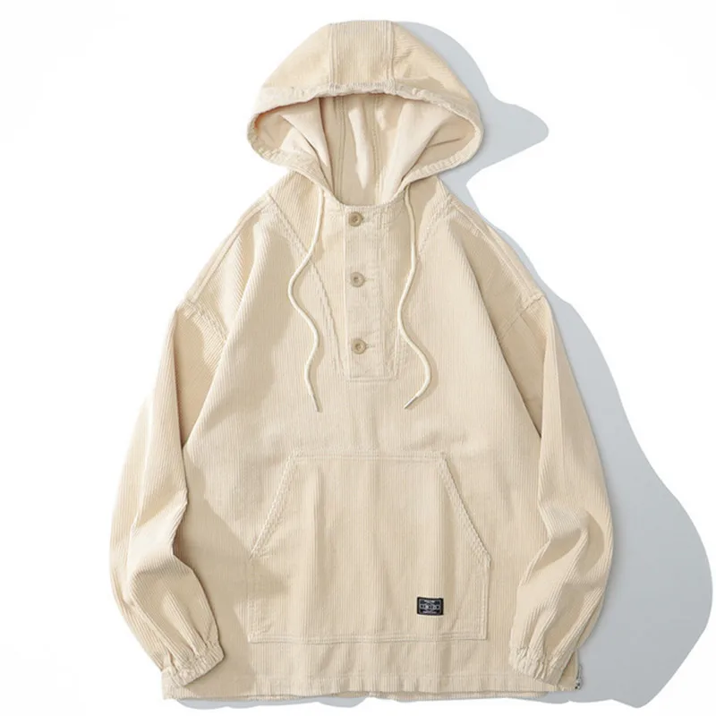 Japan Style Hip Hop Hooded Sweatshirts Corduroy Hipster Harajuku Tops Outwear Big Pockets Streetwear Loose Hoodies Men Clothing
Japan Style Hip Hop Hooded Sweatshirts Corduroy Hipster Harajuku Tops Outwear Big Pockets Streetwear Loose Hoodies Men Clothing