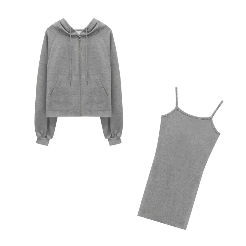 GOOHOJIO 2021 New Spring and Autumn Women Dress Two-piece Suit Casual Simple Dress Suit Women Fashionable Chic Dress for Ladies 
GOOHOJIO 2021 New Spring and Autumn Women Dress Two-piece Suit Casual Simple Dress Suit Women Fashionable Chic Dress for Ladies