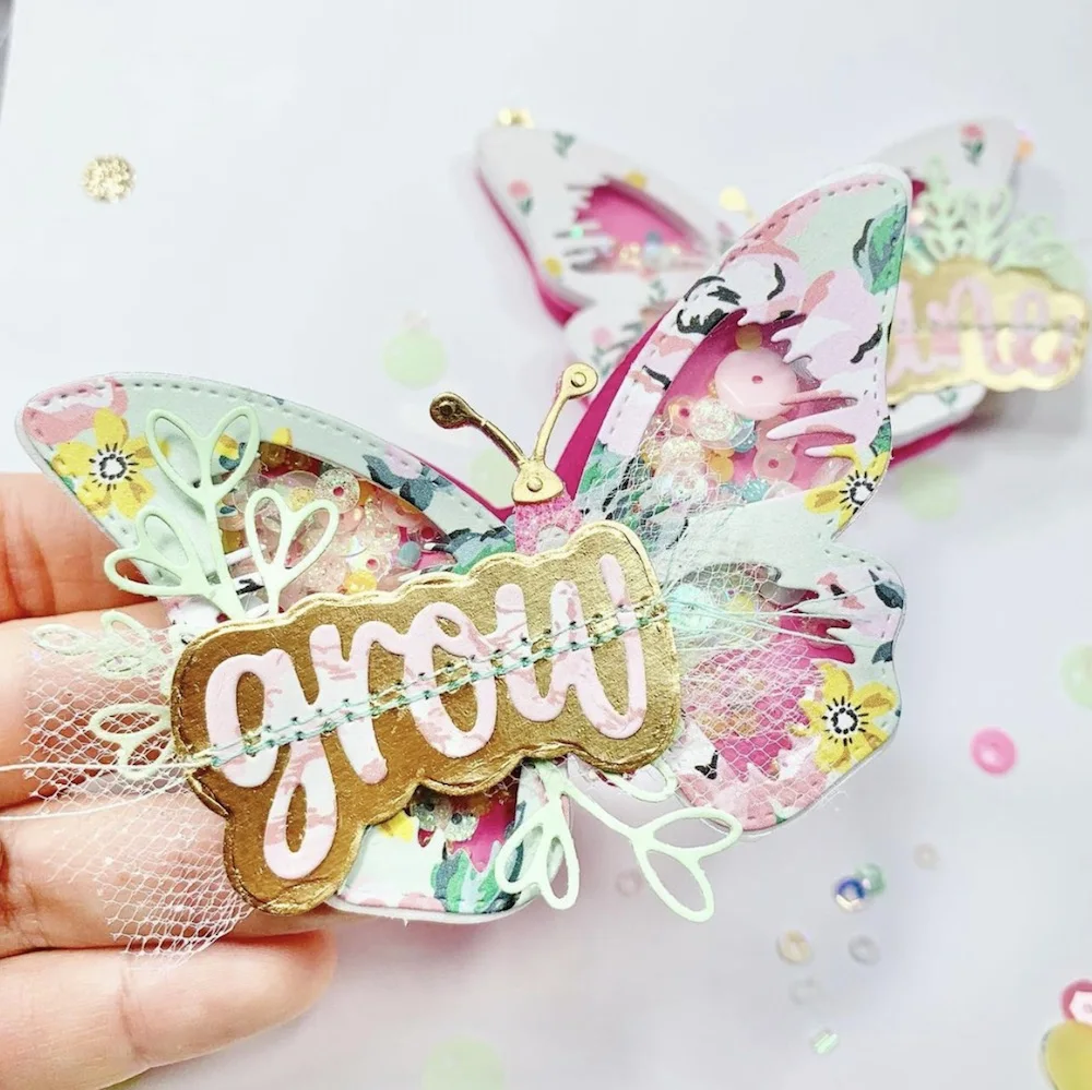 KSCRAFT Butterfly Shaker Bag Topper Metal Cutting Dies Stencils for DIY Scrapbooking Decorative Embossing DIY Paper Cards
KSCRAFT Butterfly Shaker Bag Topper Metal Cutting Dies Stencils for DIY Scrapbooking Decorative Embossing DIY Paper Cards