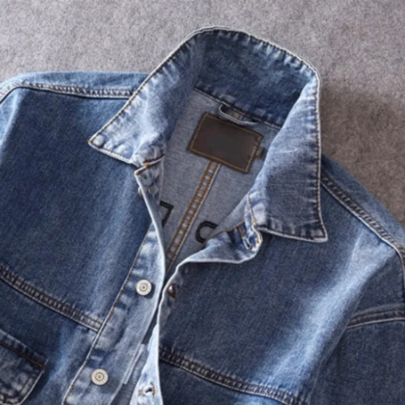 Men Cowboy Jackets Fashion Letter Embroidered Cargo-Jacket Autumn New Single Breasted Thin Loose Bomber Denim Coat Streetwear
Men Cowboy Jackets Fashion Letter Embroidered Cargo-Jacket Autumn New Single Breasted Thin Loose Bomber Denim Coat Streetwear