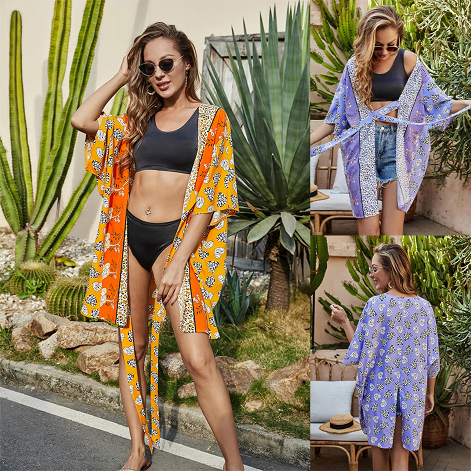 Women's Sexy Bikini Cover Up Sun-Proof Women's Swimwear Summer Swimsuit Cover Girls Leopard Floral Print Lace-Up Bathing Suit
Women's Sexy Bikini Cover Up Sun-Proof Women's Swimwear Summer Swimsuit Cover Girls Leopard Floral Print Lace-Up Bathing Suit