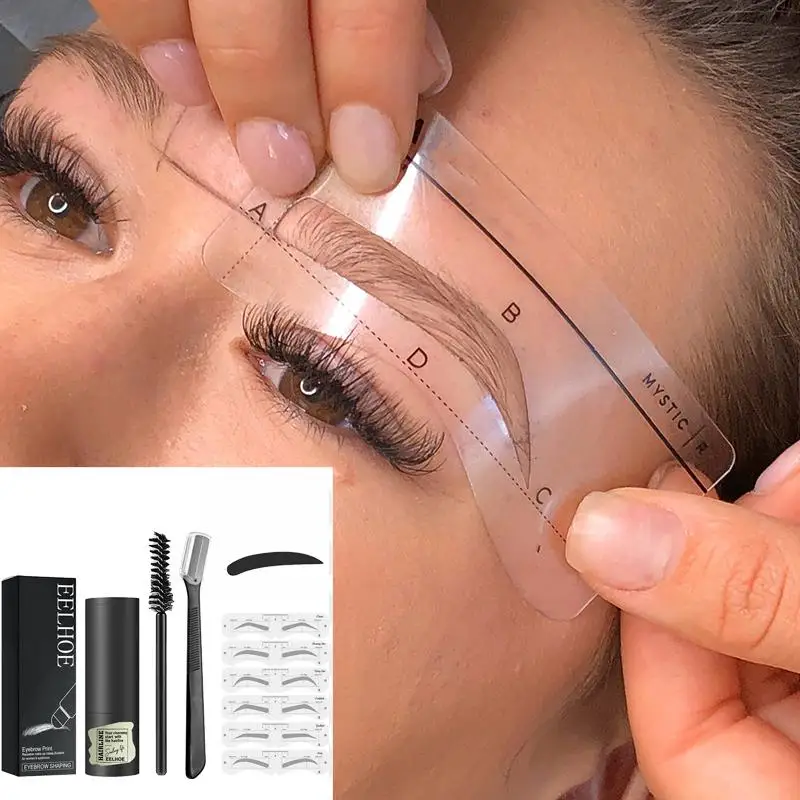 Professional One Step Eyebrow Stamp Shaping Kit Eye Kit Eyebrow 10 Gel Stencils Reusable Brow Eyebrow Stamp Makeup Brushes
Professional One Step Eyebrow Stamp Shaping Kit Eye Kit Eyebrow 10 Gel Stencils Reusable Brow Eyebrow Stamp Makeup Brushes