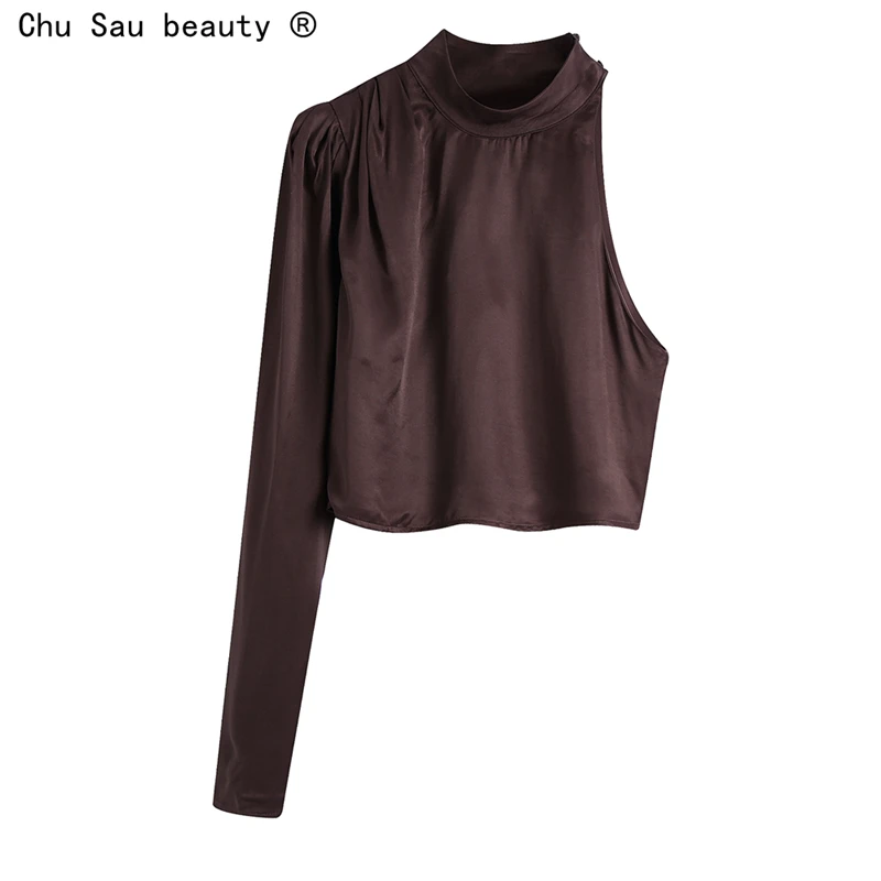 Early Spring 2022 New Style Vintage Fashion Solid Color Urban Casual Silk Satin Texture Folds Asymmetrical Blouse Women
Early Spring 2022 New Style Vintage Fashion Solid Color Urban Casual Silk Satin Texture Folds Asymmetrical Blouse Women