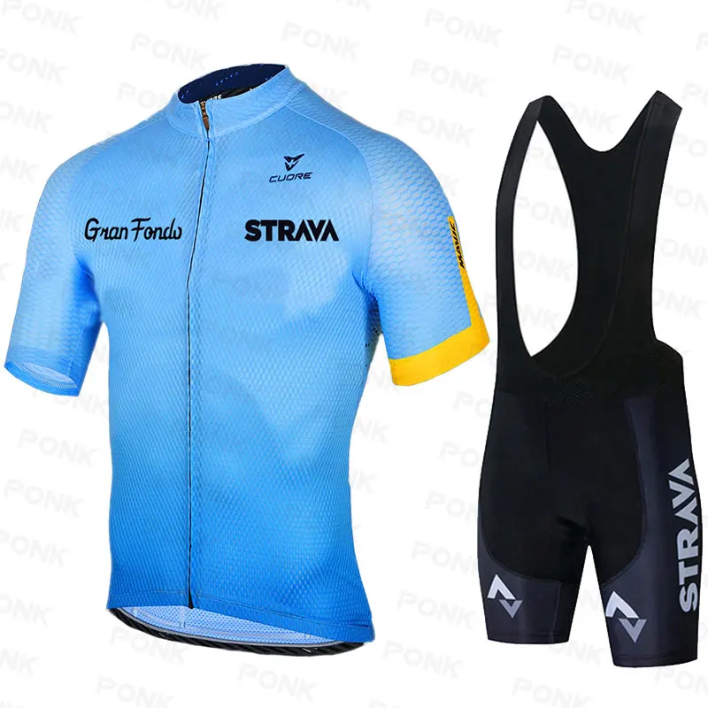 2021 New Blue STRAVA Pro Bicycle Team Short Sleeve Maillot Ciclismo Men's Cycling Jersey Summer breathable Cycling Clothing Sets
2021 New Blue STRAVA Pro Bicycle Team Short Sleeve Maillot Ciclismo Men's Cycling Jersey Summer breathable Cycling Clothing Sets