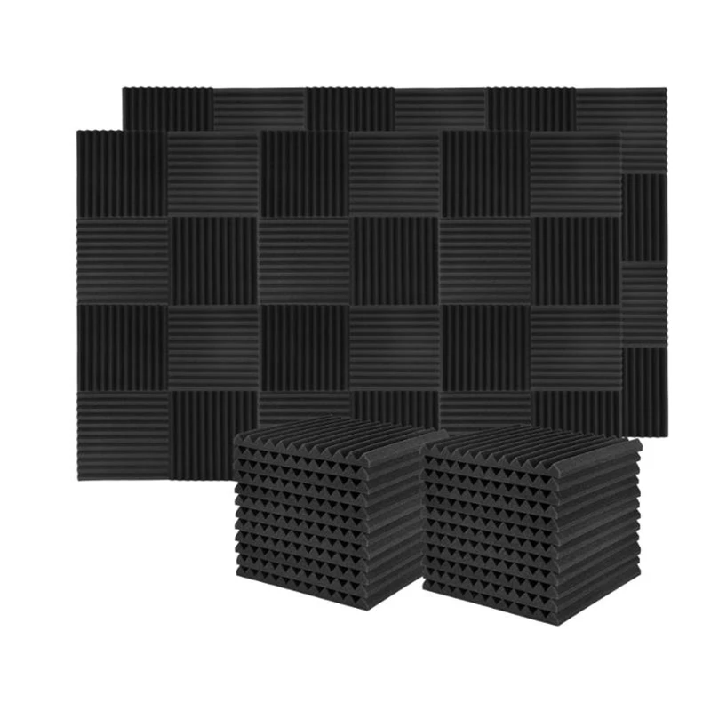 60 Pcs Sound Insulation Board Sound Insulation Studio Foam,For Wall Sound Insulation Board,for Home Studio,2.5X 30X 30Cm
60 Pcs Sound Insulation Board Sound Insulation Studio Foam,For Wall Sound Insulation Board,for Home Studio,2.5X 30X 30Cm