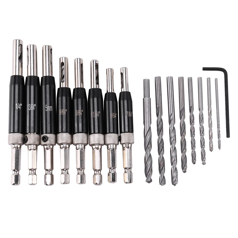 Black Oxide Self-Centering Lock Hinge Drill Bit Set D30 Hardware Drawer Guide Hole Setting For Stainless Steel Drill Bit
Black Oxide Self-Centering Lock Hinge Drill Bit Set D30 Hardware Drawer Guide Hole Setting For Stainless Steel Drill Bit