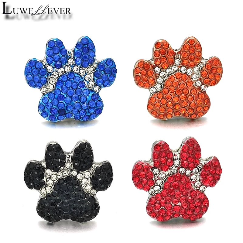 Component w465 Animal Paw Print Crystal 18mm Metal Snap Button For Bracelet Necklace Interchangeable Jewelry Accessorie Findings
Component w465 Animal Paw Print Crystal 18mm Metal Snap Button For Bracelet Necklace Interchangeable Jewelry Accessorie Findings