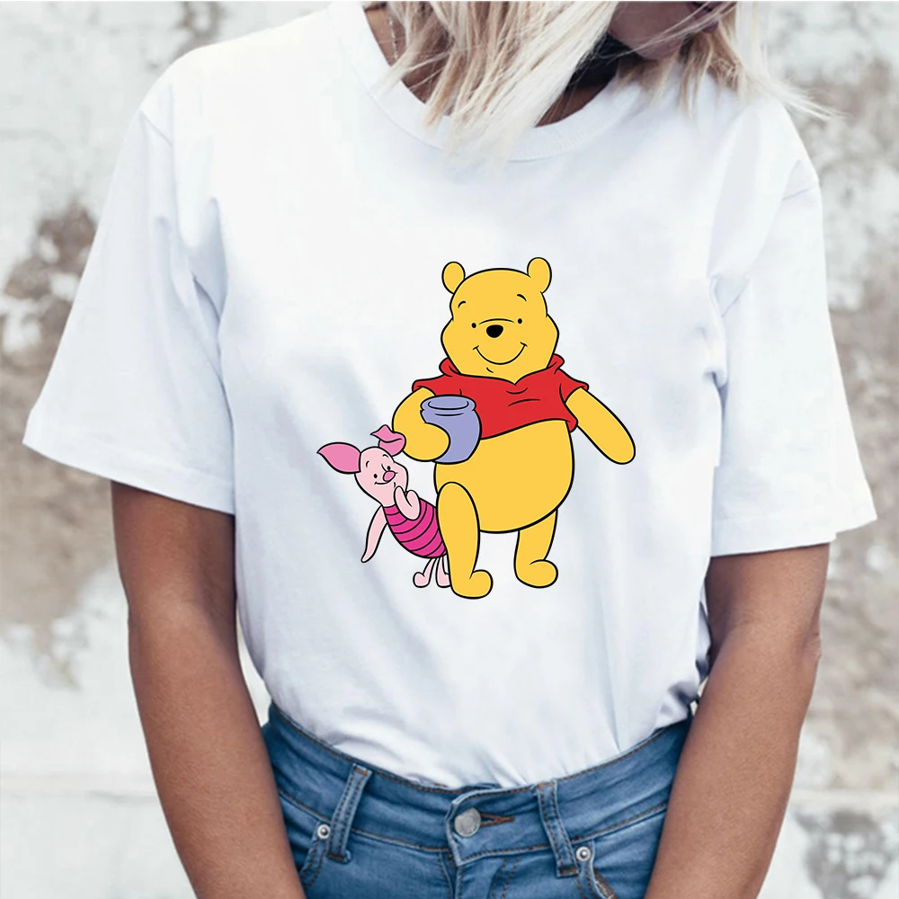 Winnie The Pooh Bear Piglet T-Shirt Disney Cartoon Print Couples Unisex Women O-Neck New Short Sleeve Oversized Tee Shirt Femme
Winnie The Pooh Bear Piglet T-Shirt Disney Cartoon Print Couples Unisex Women O-Neck New Short Sleeve Oversized Tee Shirt Femme