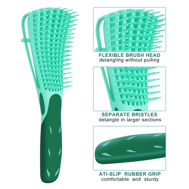 Detangling Brush Set with Edge Brush Double Sided, Hair Detangler for Afro America Textured 3A to 4C Kinky Wet/Dry Hair
Detangling Brush Set with Edge Brush Double Sided, Hair Detangler for Afro America Textured 3A to 4C Kinky Wet/Dry Hair