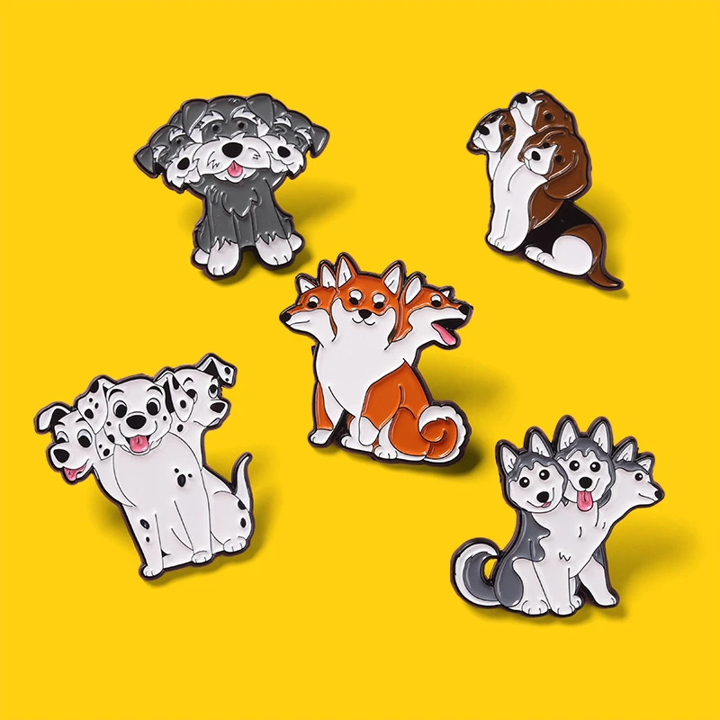 Three-Headed Dog Brooch Creative Cute Cartoon Three-Headed Fox Puppy Female Brooch Fashionable Cartoon Style Decorations
Three-Headed Dog Brooch Creative Cute Cartoon Three-Headed Fox Puppy Female Brooch Fashionable Cartoon Style Decorations