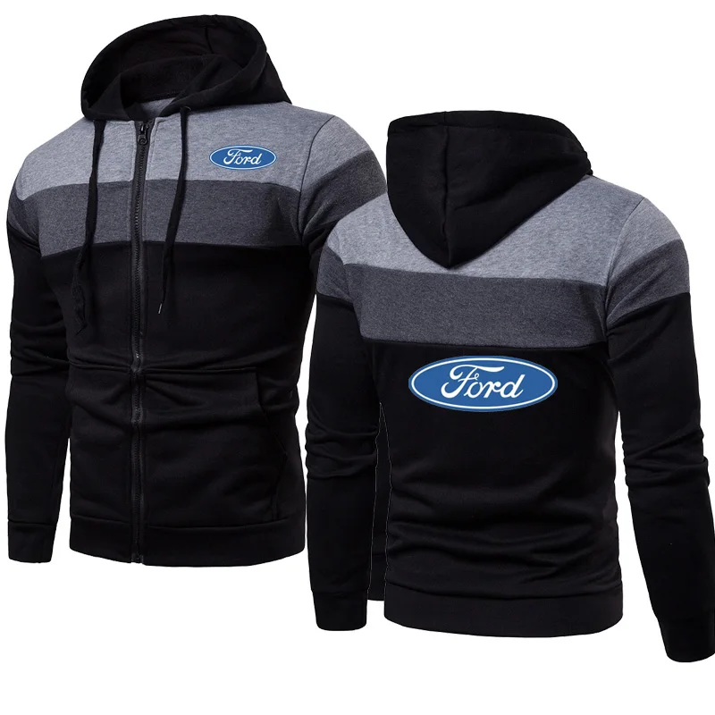 Spring Autumn Men's Zip Jacket Ford Car Logo printing Fashion casual Men's jackets Splicing Cotton High Quality Men Clothing
Spring Autumn Men's Zip Jacket Ford Car Logo printing Fashion casual Men's jackets Splicing Cotton High Quality Men Clothing