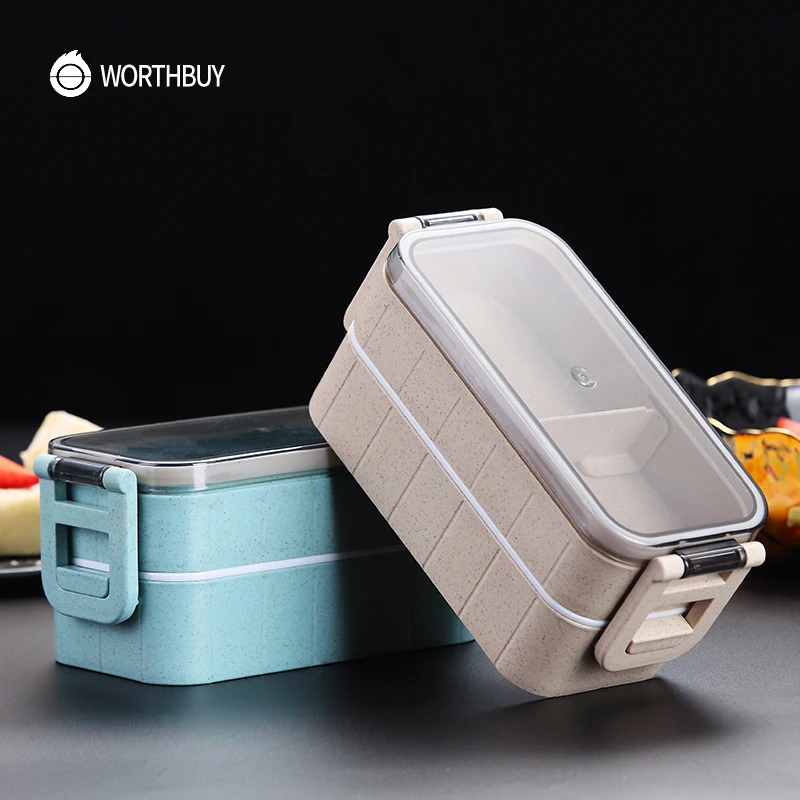 Microwave Bento Box Wheat Straw Lunch Box Leak-Proof Bento Lunch Box For School Office Food Container
Microwave Bento Box Wheat Straw Lunch Box Leak-Proof Bento Lunch Box For School Office Food Container