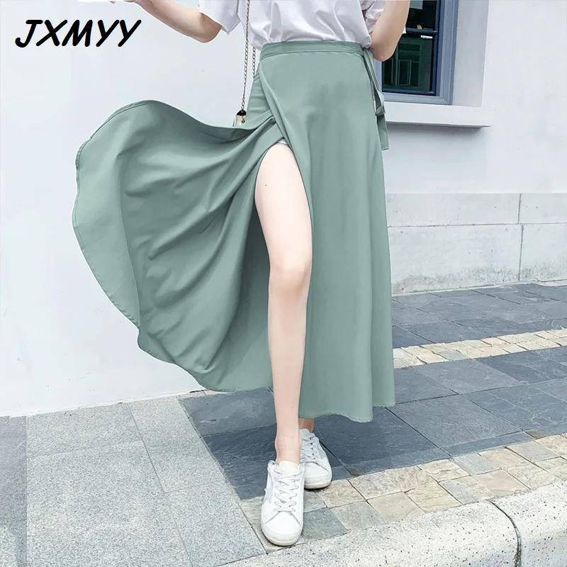 Plus size 2021 spring and summer women's one-piece long skirt high waist mid-length French slit lace-up chiffon high waist skirt
Plus size 2021 spring and summer women's one-piece long skirt high waist mid-length French slit lace-up chiffon high waist skirt