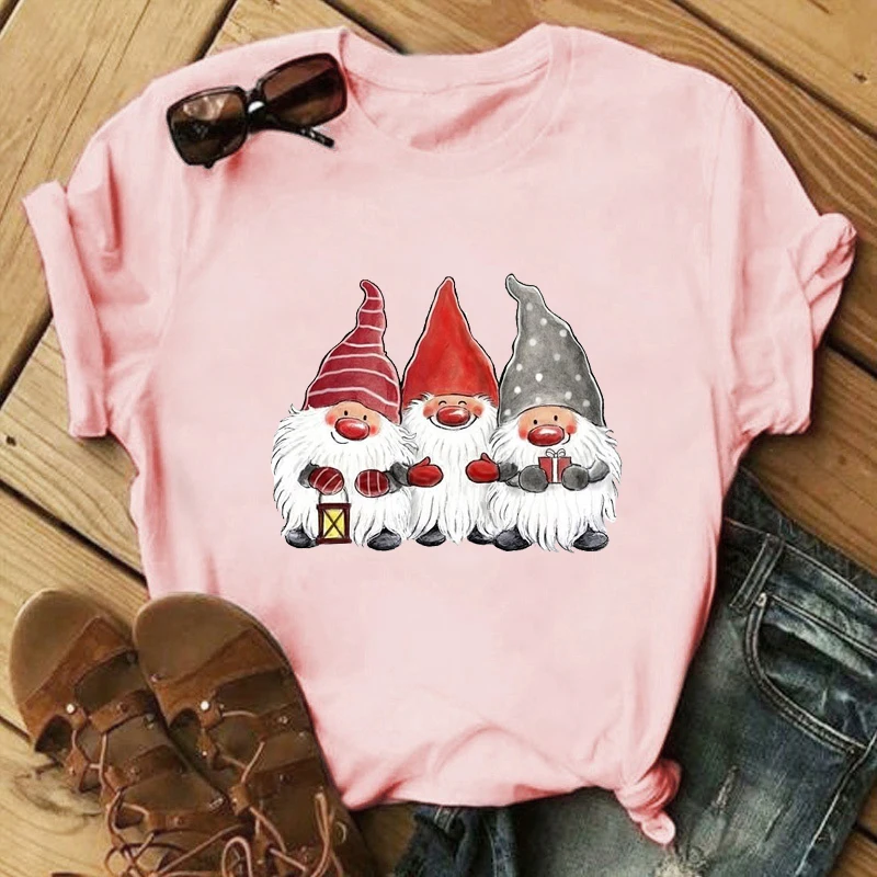90s Girls Suitable All Seasons Tops Santa Claus Print Women T-shirt Female Merry Christmas Harajuku Cartoon Pink Tshirts
90s Girls Suitable All Seasons Tops Santa Claus Print Women T-shirt Female Merry Christmas Harajuku Cartoon Pink Tshirts