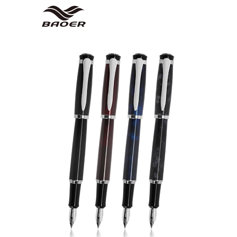 Baoer Metal 508 Fountain Pen With Silver Clip Iridium Medium Nib Pattern For Business Writing Gift Pen
Baoer Metal 508 Fountain Pen With Silver Clip Iridium Medium Nib Pattern For Business Writing Gift Pen