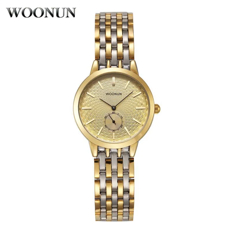 Casual Womens Quartz Watches Woonun Fashion Round Women Watches Luxury Gold Watch Women Stainless Steel Watches Bracelet Stocks 
Casual Womens Quartz Watches Woonun Fashion Round Women Watches Luxury Gold Watch Women Stainless Steel Watches Bracelet Stocks