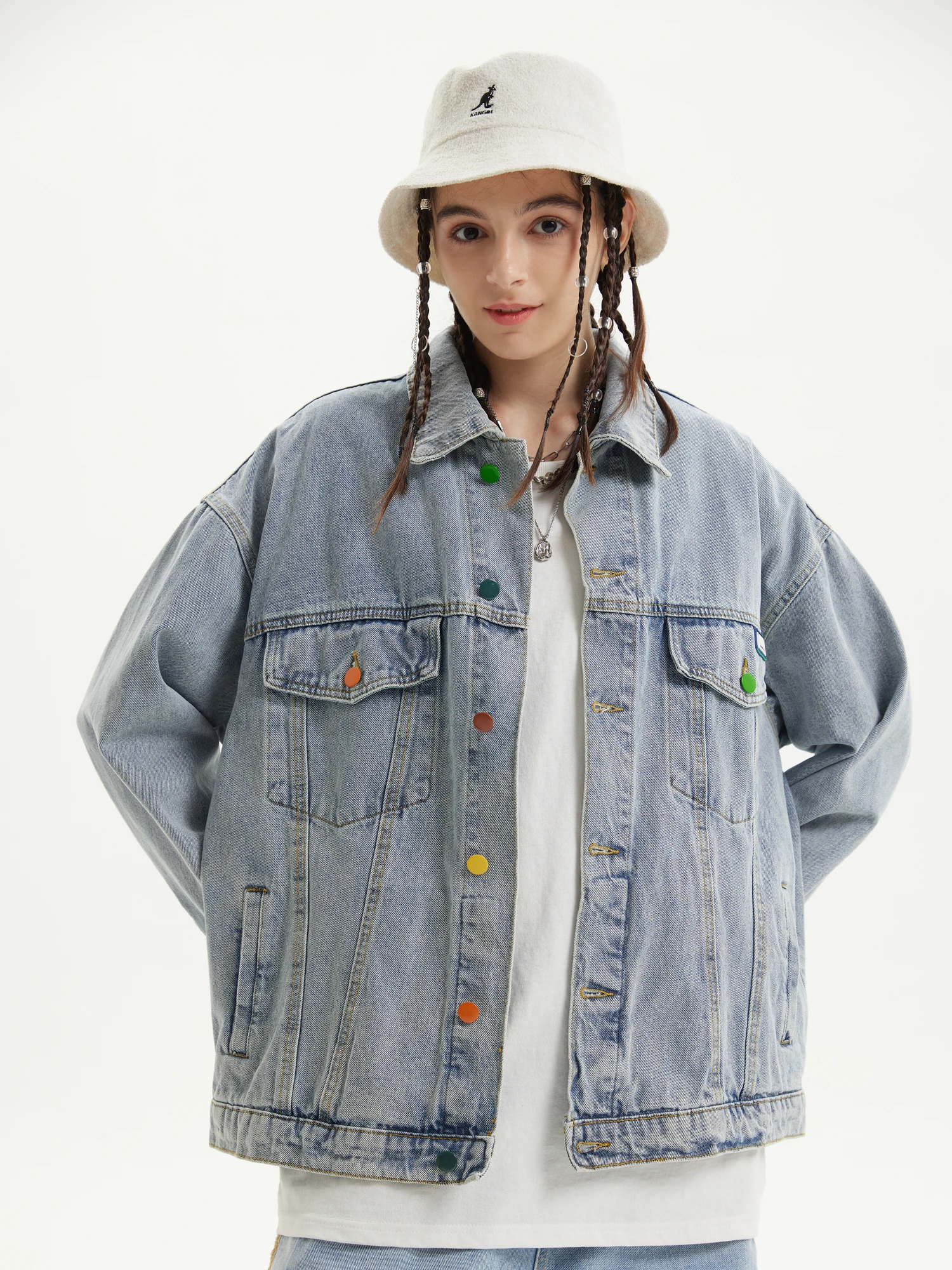Women's plus size denim jacket spring autumn short coat pink jean jackets casual tops purple yellow white loose outerwear
Women's plus size denim jacket spring autumn short coat pink jean jackets casual tops purple yellow white loose outerwear