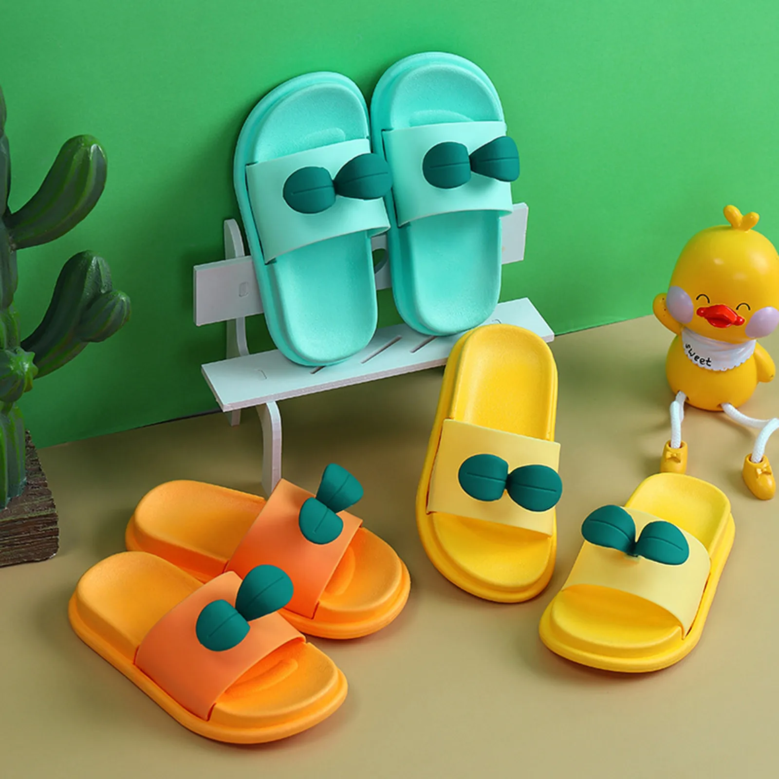 Toddler Sandals Baby Girls Boys Cartoon 3D Leaves Floral Non-slip Slippers Lovely Soft Slippers For Children Shoes 18M-9.5Y A12
Toddler Sandals Baby Girls Boys Cartoon 3D Leaves Floral Non-slip Slippers Lovely Soft Slippers For Children Shoes 18M-9.5Y A12