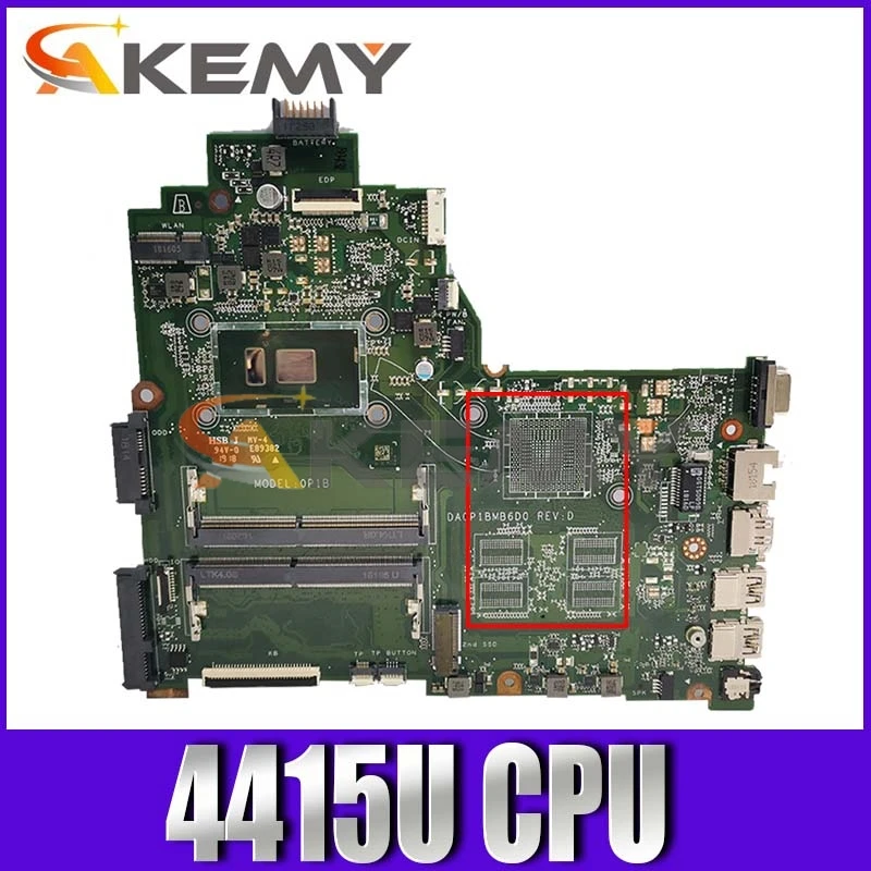For HP 14-BS 240 G6 Series Laptop Motherboard DA0P1BMB6D0 With SR348(Intel Pentium 4415U) CPU mainboard
For HP 14-BS 240 G6 Series Laptop Motherboard DA0P1BMB6D0 With SR348(Intel Pentium 4415U) CPU mainboard