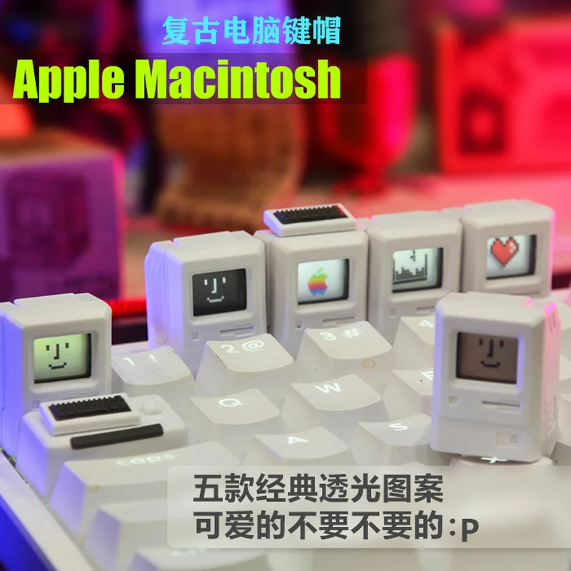 Classic Retro Apple Mac Designer Hat Mechanical Keyboard Keycaps Personalized Cute Keycaps Translucent Keycaps
Classic Retro Apple Mac Designer Hat Mechanical Keyboard Keycaps Personalized Cute Keycaps Translucent Keycaps
