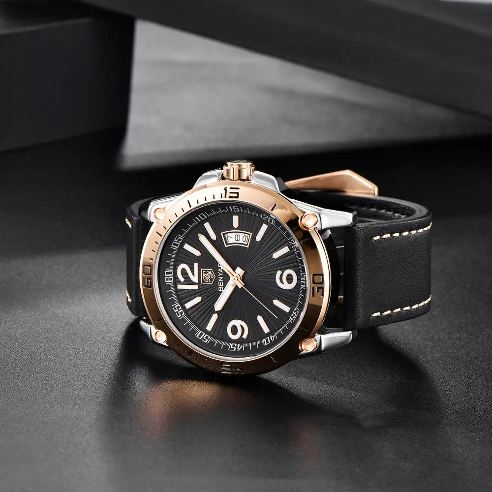 BENYAR Mens Watches Top Brand Luxury Casual Leather Quartz Clock Male Sport Waterproof Watch Gold Watch Men Relogio Masculino
BENYAR Mens Watches Top Brand Luxury Casual Leather Quartz Clock Male Sport Waterproof Watch Gold Watch Men Relogio Masculino