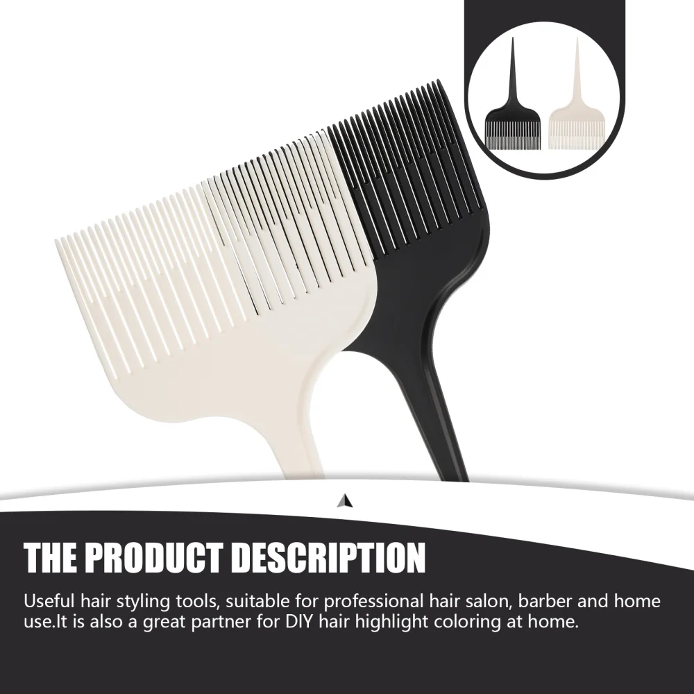 2Pcs Hair Highlighting Teasing Hairdressing Comb with Rat Tail and Wide Tooth
2Pcs Hair Highlighting Teasing Hairdressing Comb with Rat Tail and Wide Tooth